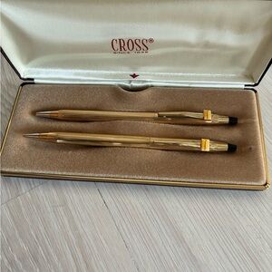 Vintage Cross - Gold Pen Set